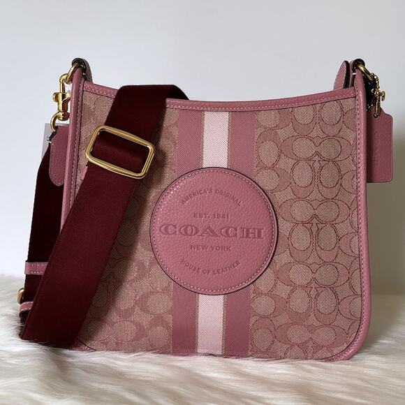 Coach Handbags - NWT Coach Dempsey File Bag In Signature Jacquard With Stripe And Coach Patch